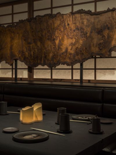 Saint Laurent Rive Droite Sushi Park, Paris, France