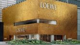 Loewe opens Shanghai flagship store with shimmering golden facade