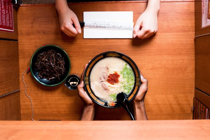 Ichiran, New York. Photography by Rebecca Fondren